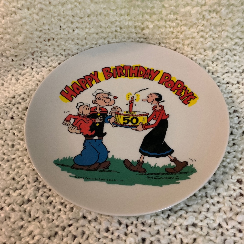 Popeye collector plate.